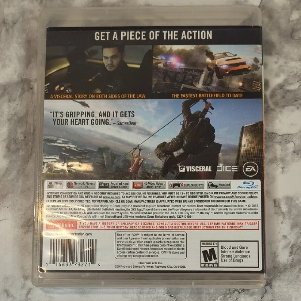 Battlefield Hardline for PS3 - Black and Orange